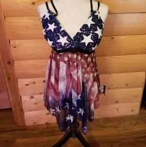 New XXL Sexy Patriotic Swimsuit